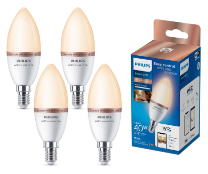 Inteligentne oświetlenie Philips Smart żarówka 40W C37 E14 4 szt.